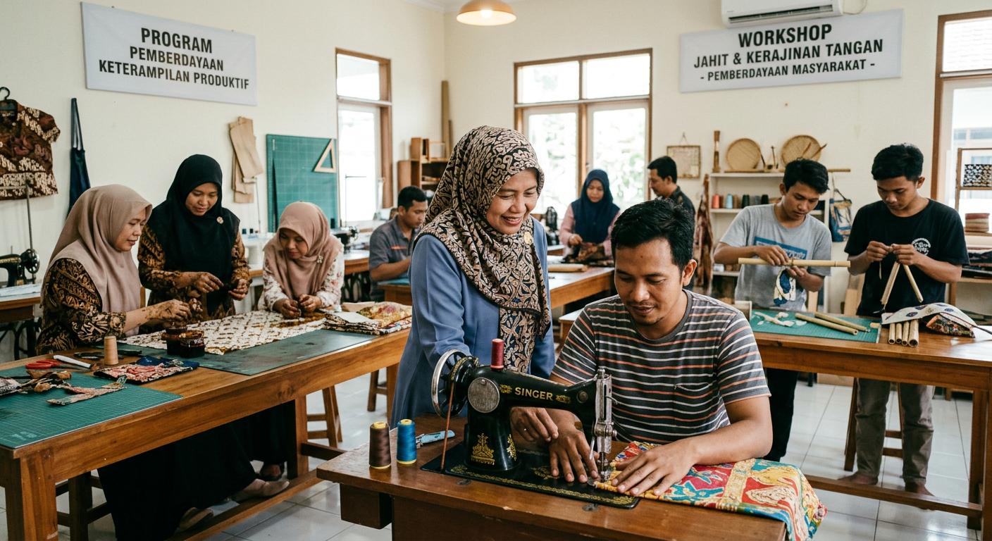 LIVESGP SIULAK Berdaya - Program pemberdayaan masyarakat dan peningkatan keterampilan produktif.
